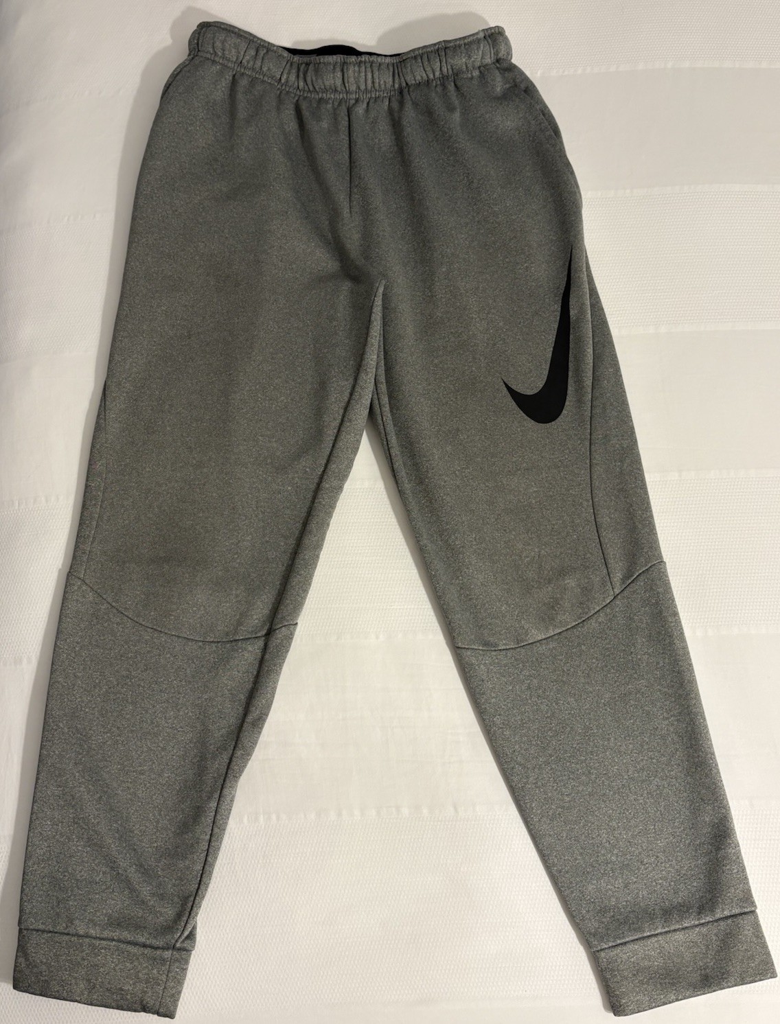 Nike Men's Therma-FIT Graphic Tapered GX Swoosh Pants 800317 Sz M Heather Gray