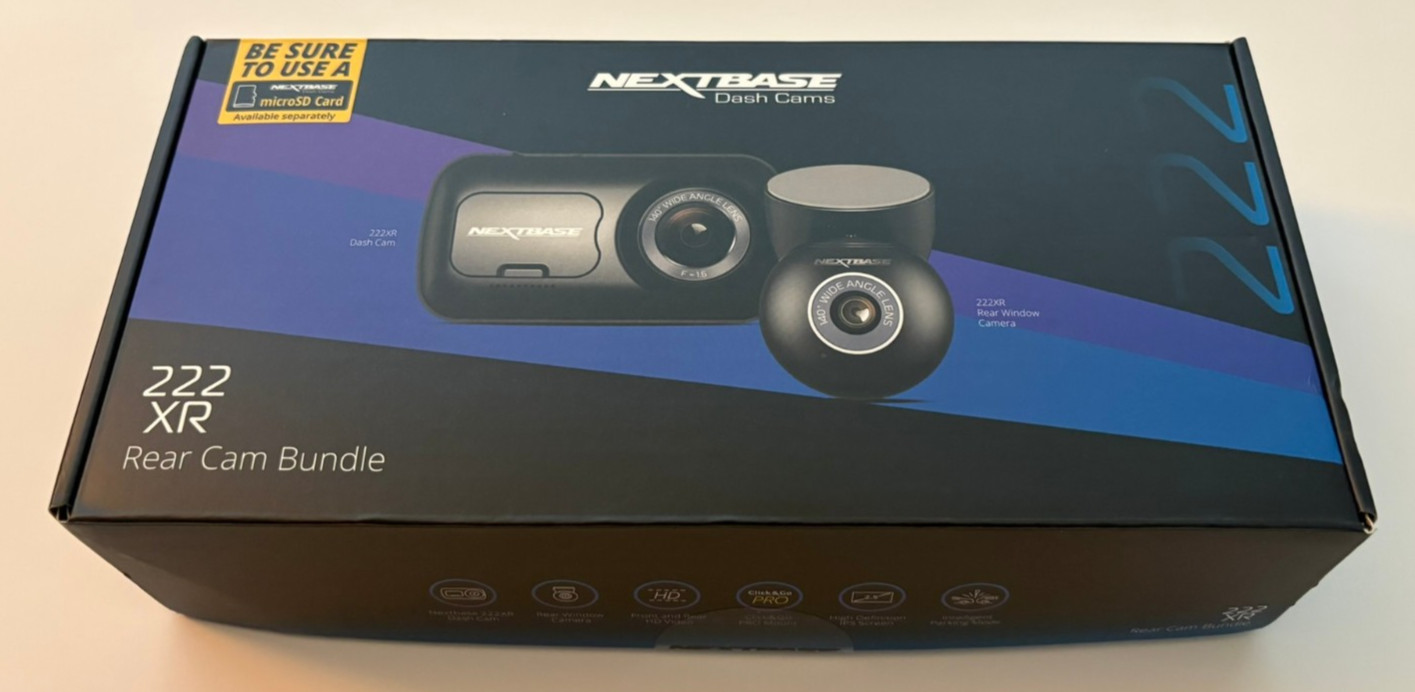 Nextbase: Dash Cams 222XR Rear Cam Bundle (New Open Box)