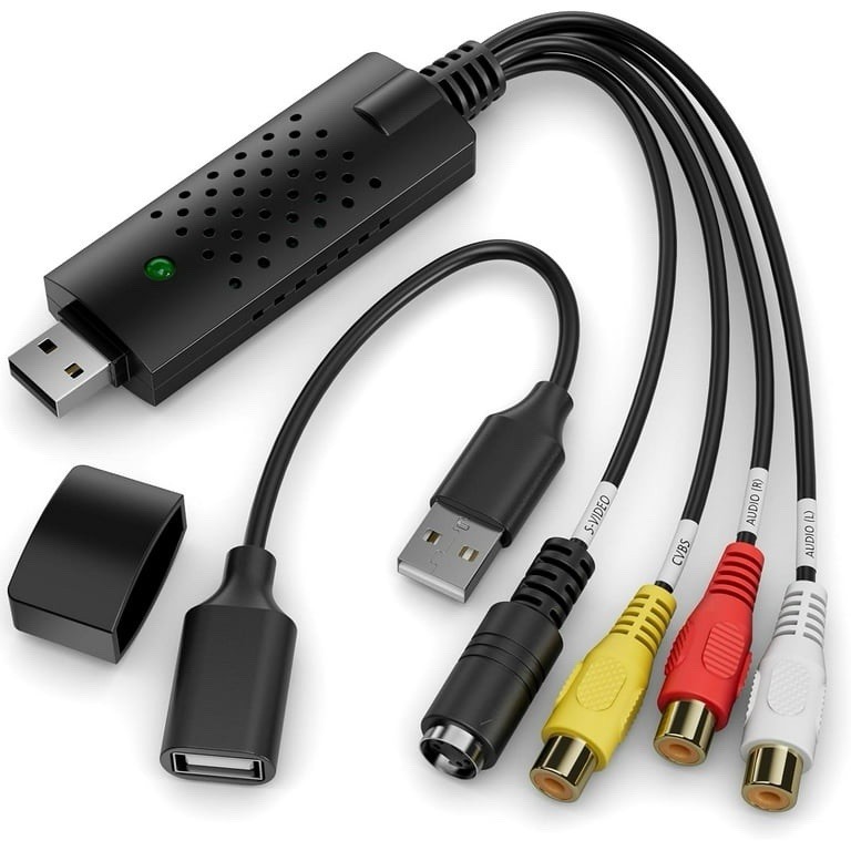USB Audio Video Converter, VHS to Digital Converter, Video Capture Card Digitize