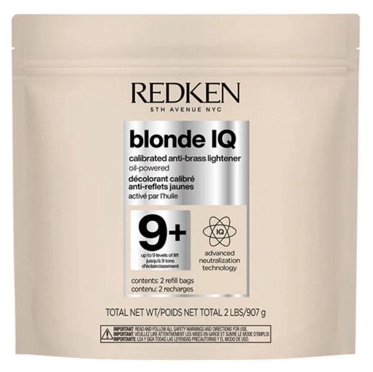 REDKEN blonde IQ calibrated anti-brass lightener 2 LBS/90g USA Only FREE SHIP!