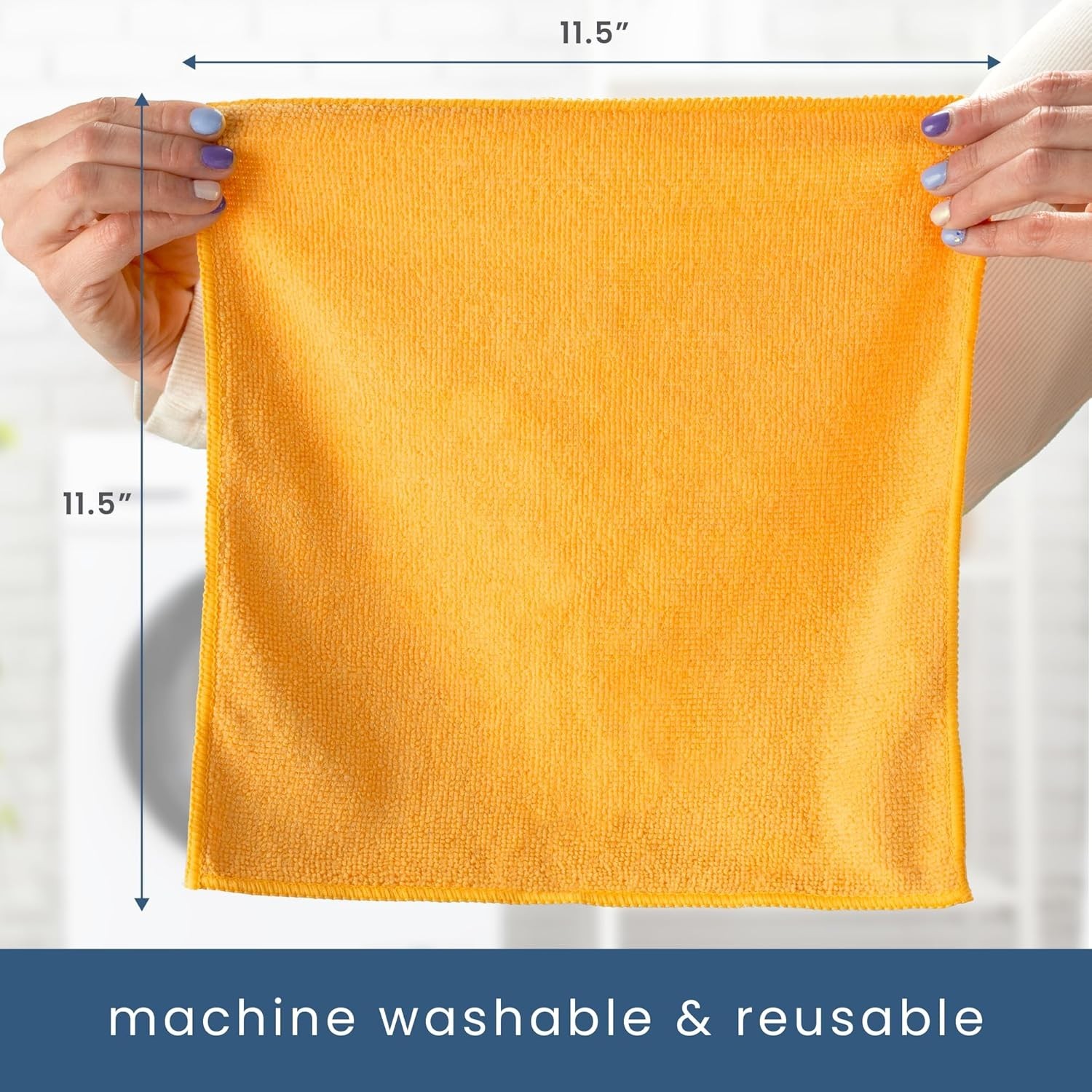 200 Pack Assorted Microfiber Cleaning Cloths - Eco-Friendly & Reusable Towels