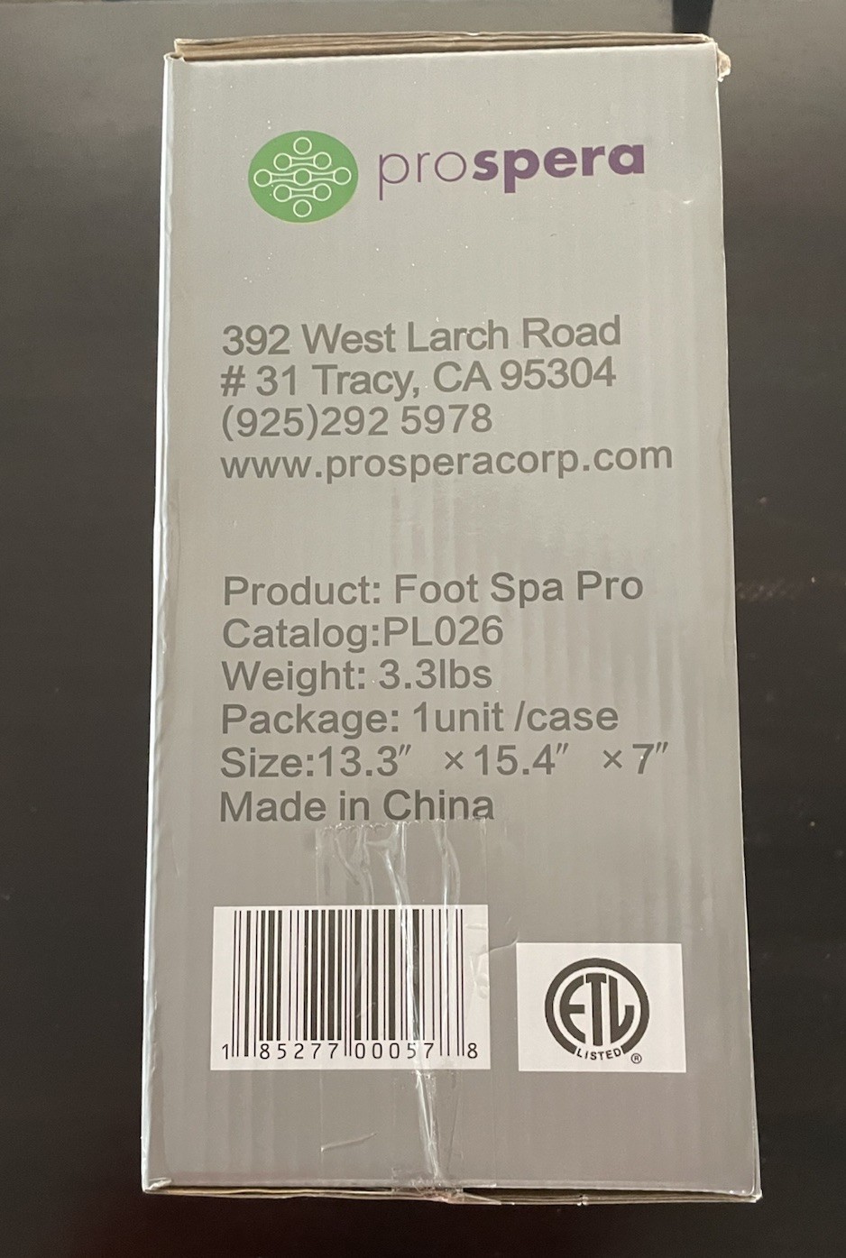Prospera PL026 Foot Spa Pro with Massage Rollers, Bubbles, Red Light