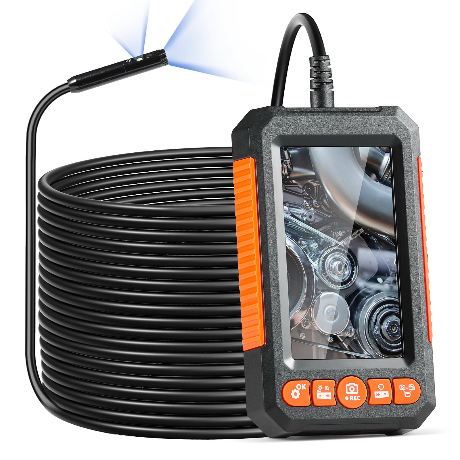 Endoscope Camera with Light, Plumbing