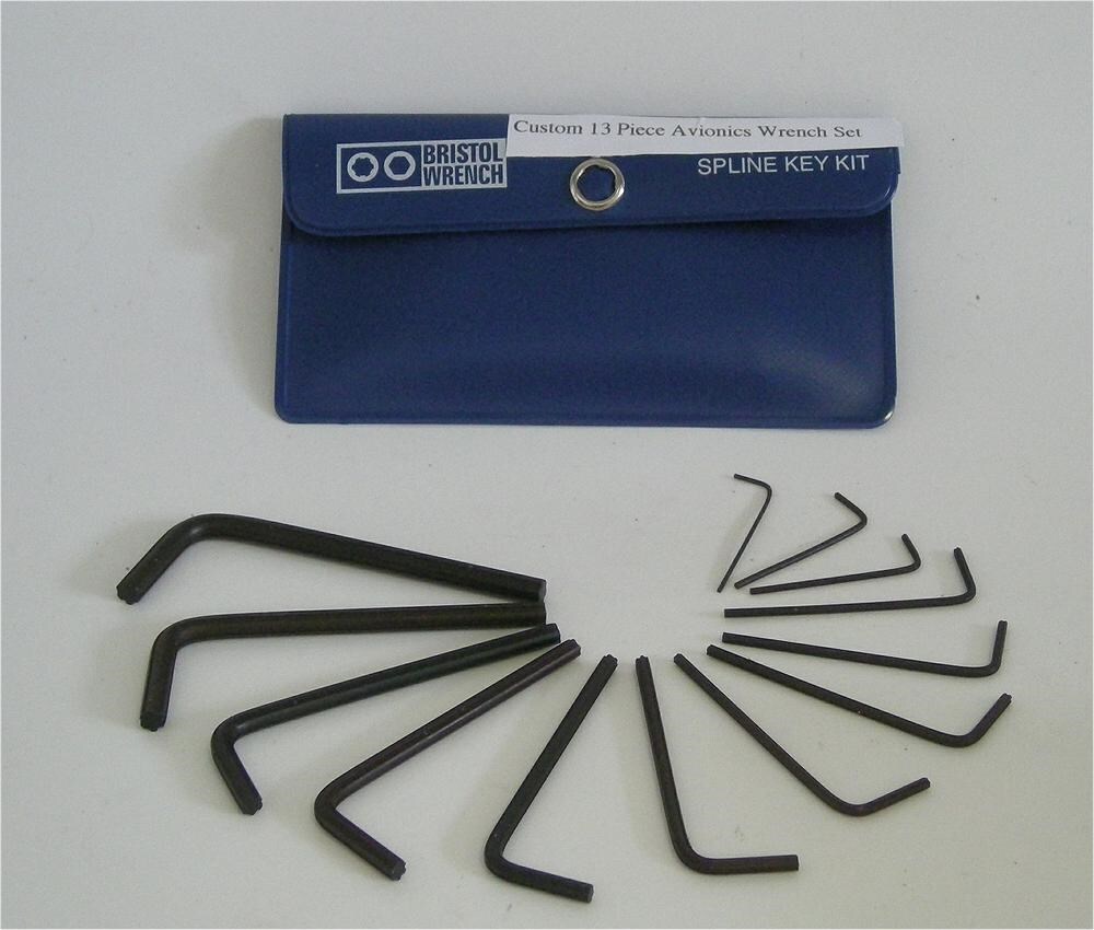 EXCLUSIVE CUSTOM 13 PC. BRISTOL WRENCH MASTER SET FOR AIRCRAFT AVIONICS