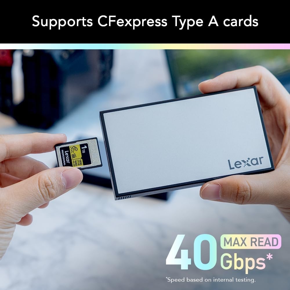 Lexar Workflow CFexpress Type A 4.0 Card Reader Up to 40Gbps USB-C