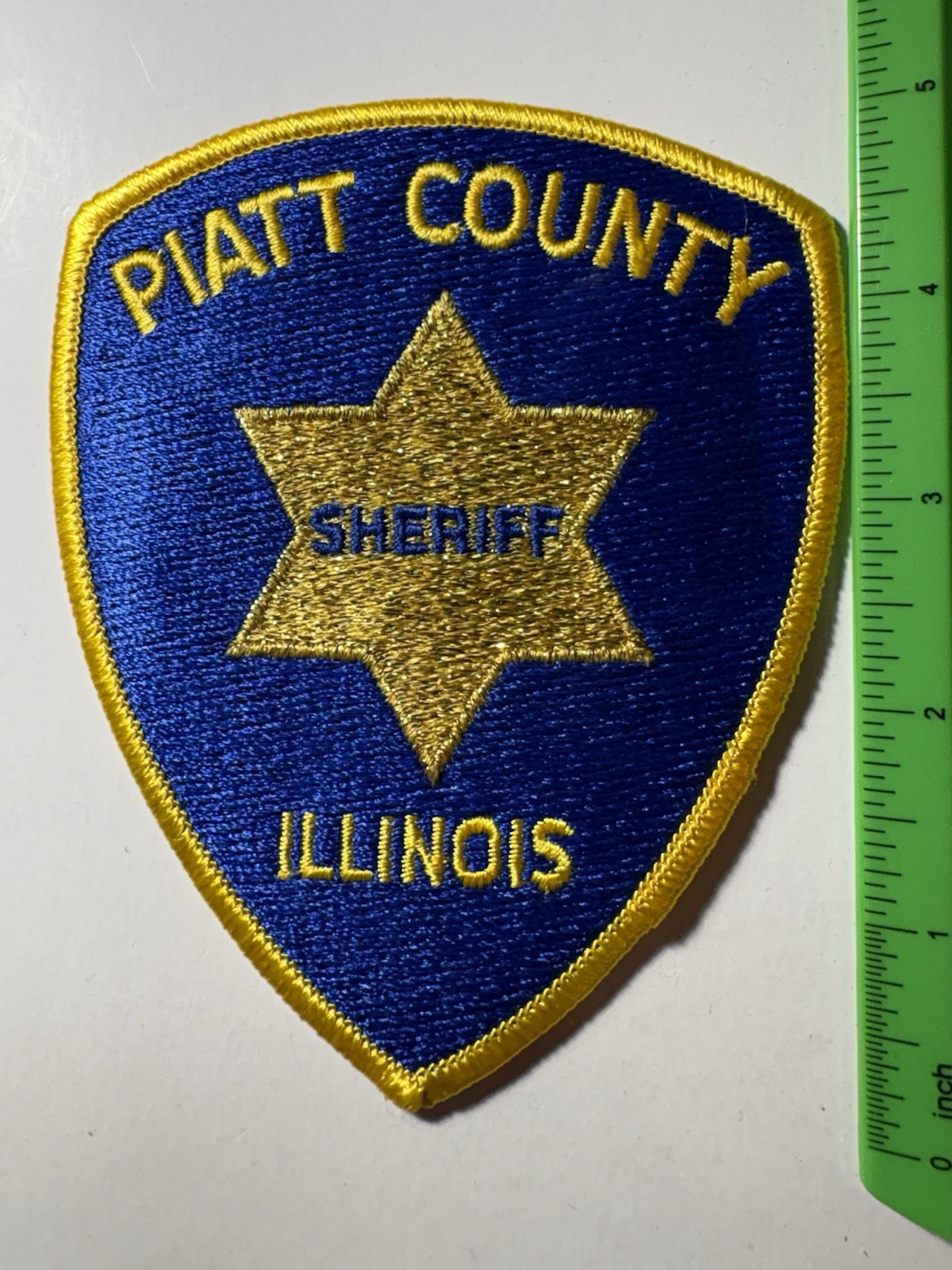 Piatt County Illinois Sheriff Patch ~ Obsolete / RARE