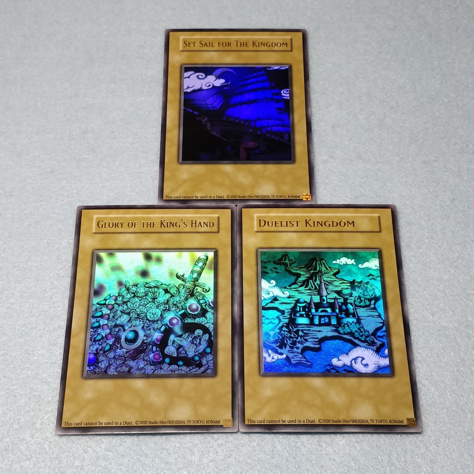 Yugioh Duelist Kingdom + Glory of the Kings Hand + Set Sail for the Kingdom NM