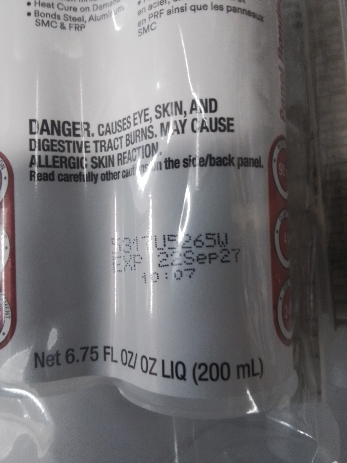 3M 08115 Panel Bonding Adhesive, 200 mL Cartridge
