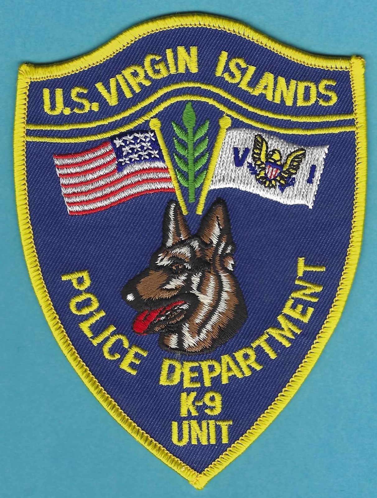 UNITED STATES VIRGIN ISLANDS POLICE K-9 UNIT SHOULDER PATCH