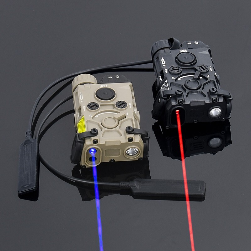 WADSN Tactical OGL On gun Laser Red Green Dot Aiming Flashlight White Strobe