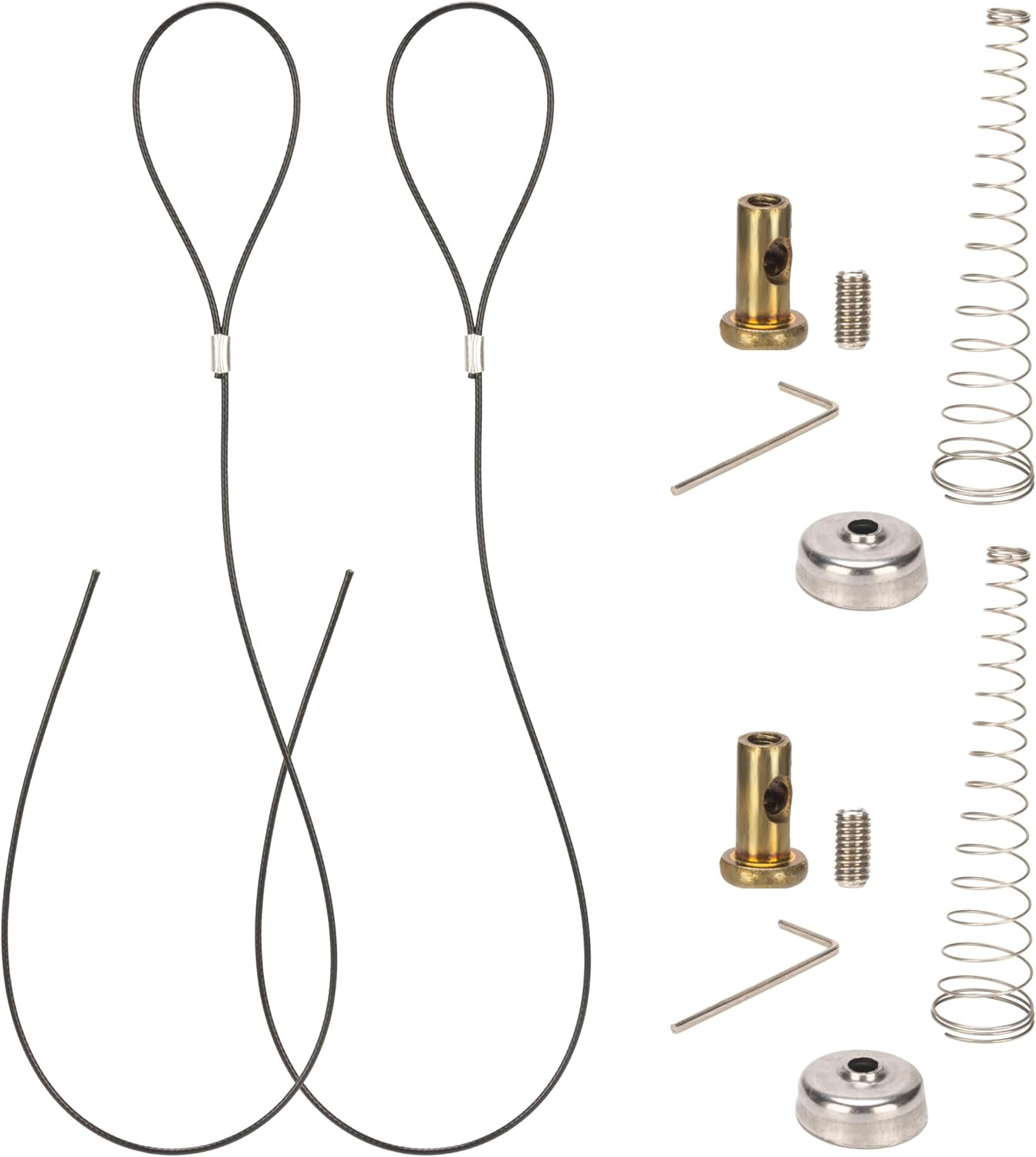 Gate Latch Cable Pull, Spring-Loaded Latch Kit for Wooden Fence Gates, Gate Latc