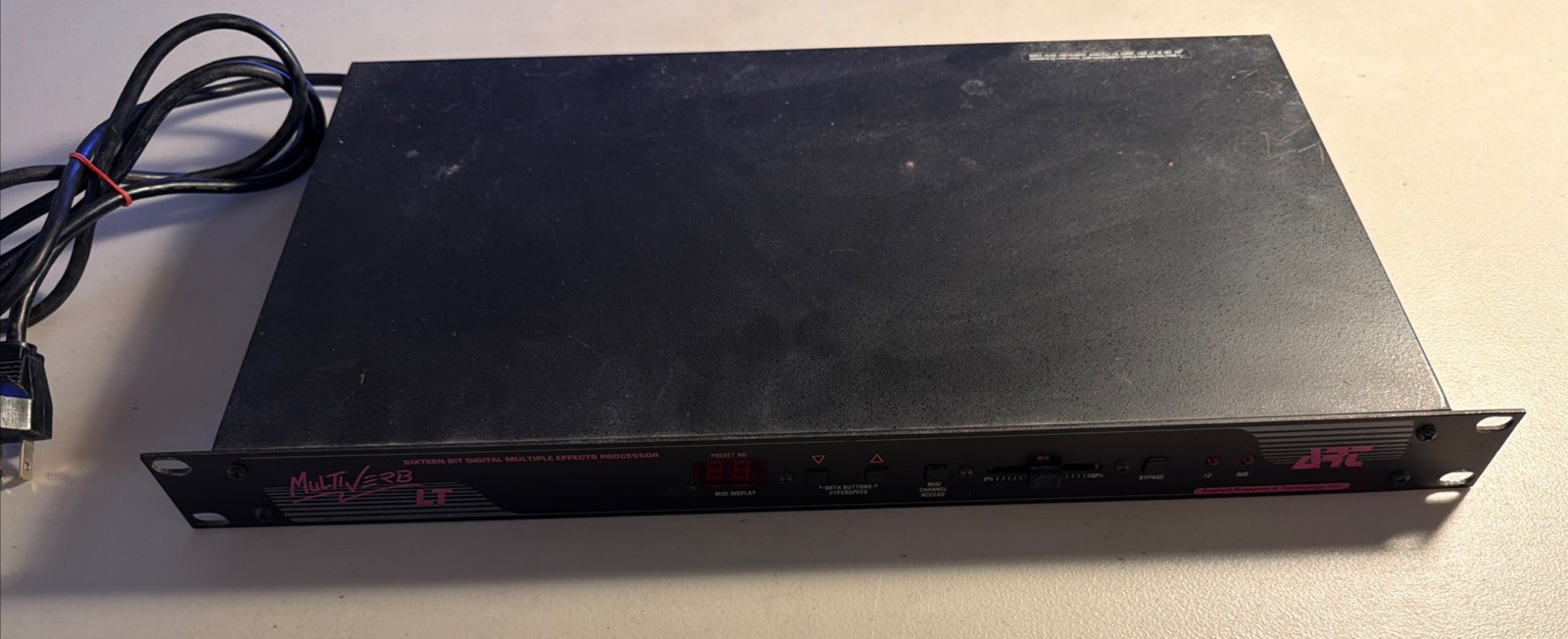 ART MULTIVERB LT 16 BIT DIGITAL MULTI-EFFECTS PROCESSOR - FOR PARTS, UNTESTED