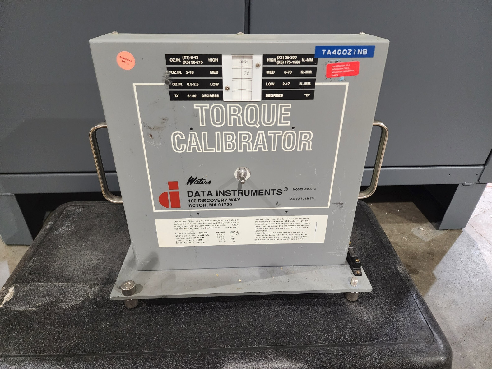 Waters 6500-T4 Torque Calibrator