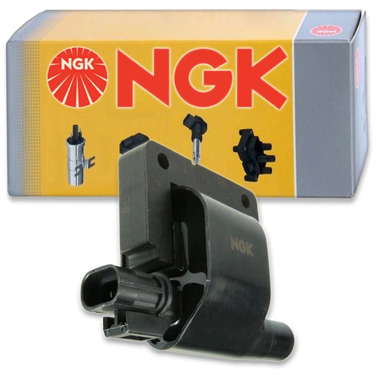 1 pc NGK Ignition Coil for 1990-1992 Nissan Stanza 2.4L L4 - Spark Plug Tune iw