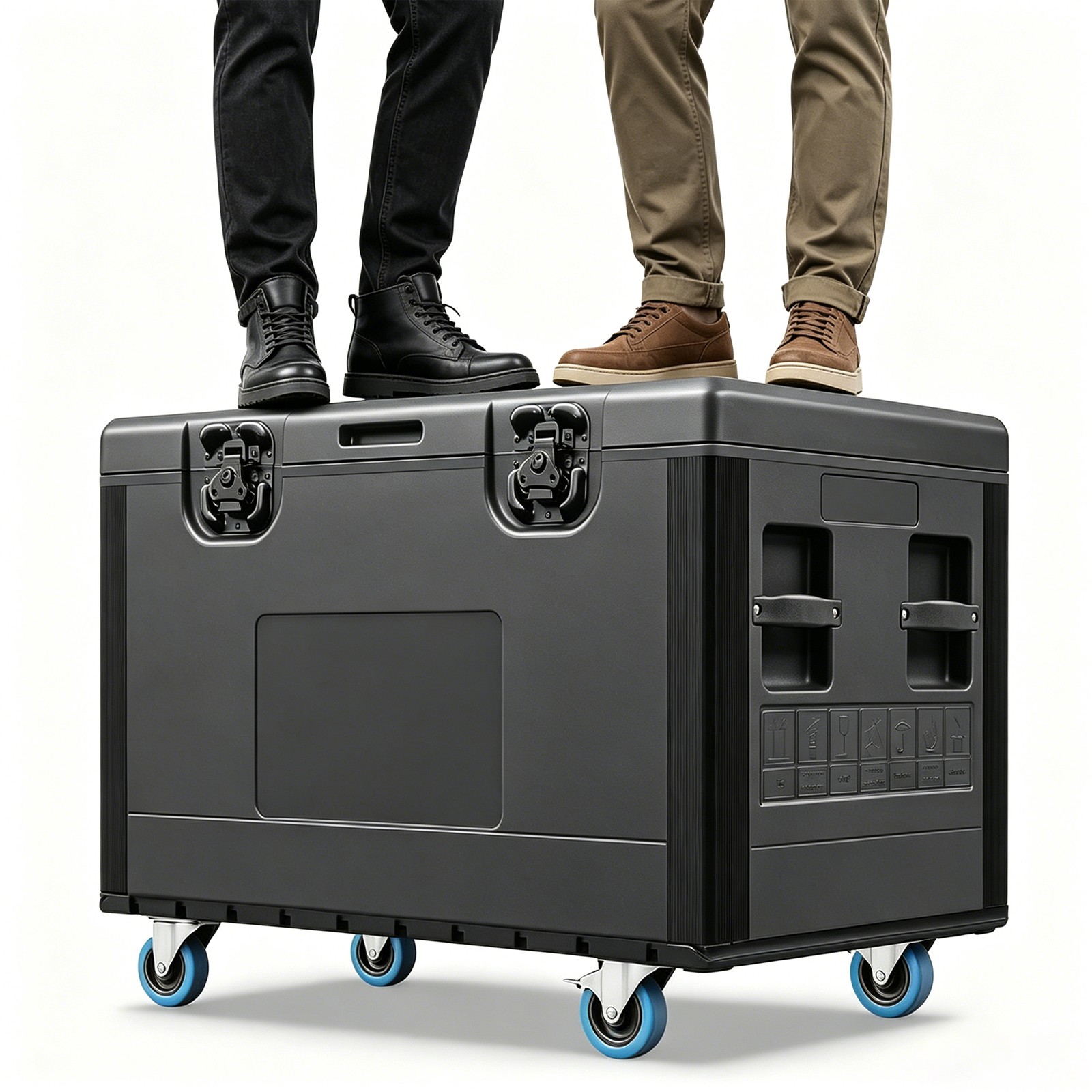 Heavy Duty ATA Rolling Road Case 35''Cable Trunk Road Case for Pro Audio Storage