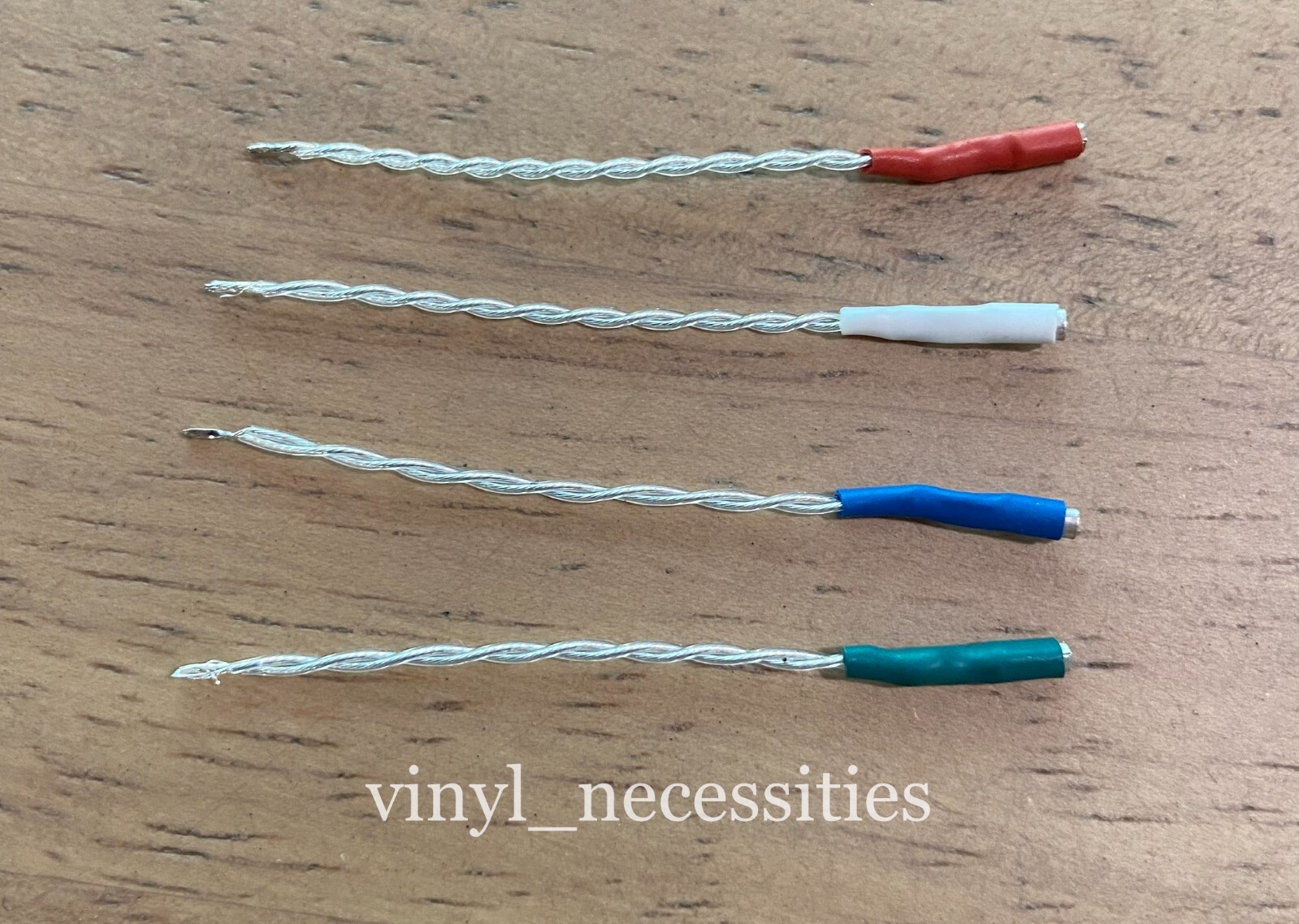 Pure Silver Litz Turntable Headshell Lead Wire with Hand-Solder ID1.2 Terminal