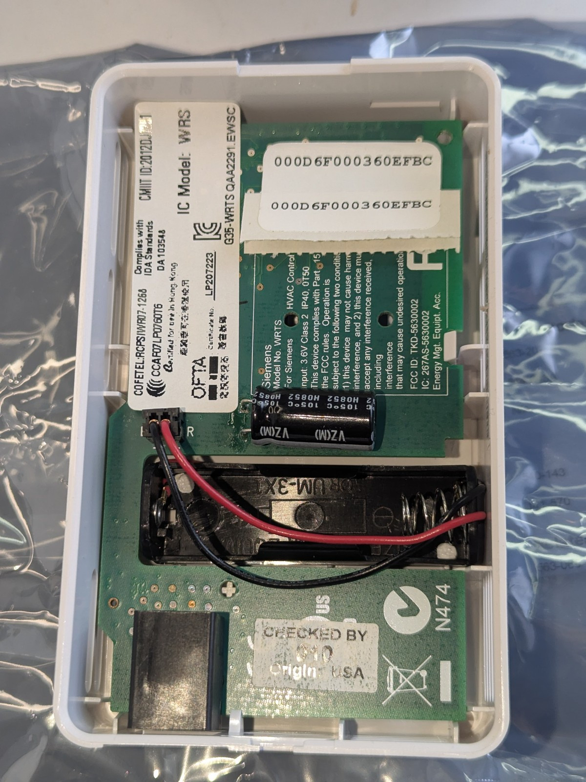 SIEMENS QAA2291.EWSC WRS Sensing only - Temperature Sensor