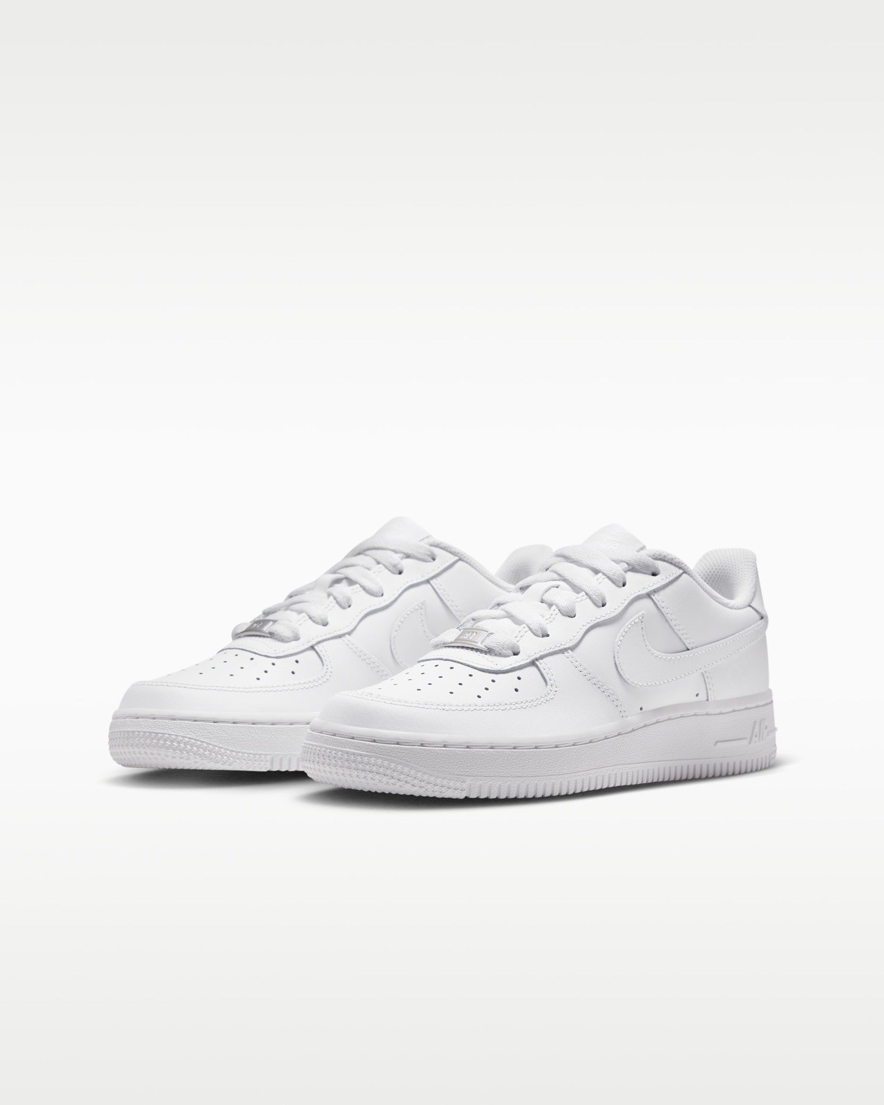 Nike Air Force 1 LE Big Kids' White Leather Sneakers DH2920-111 Size 7Y New