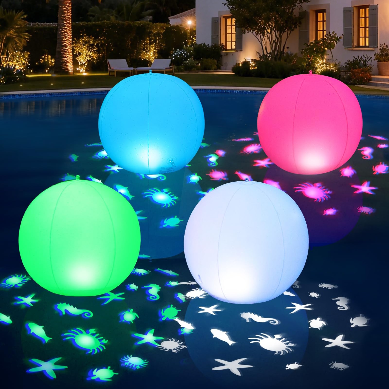 Pooldecor Floating Pool Lights Solar Powered 15 Solar Pool Light That Float