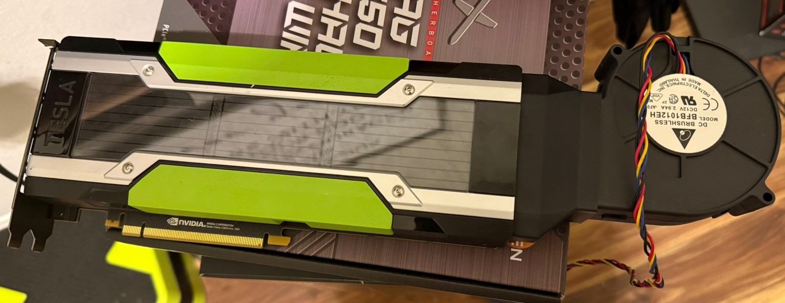 Nvidia Tesla P40 24GB GPU GDDR5 PCIE Graphics Accelerator Card with Cooling Fan