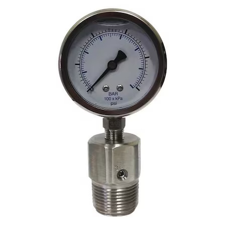 Kodiak Controls Kc301l25160/Dsf14-M Pressure Gauge With Diaphragm Seal, 0 To