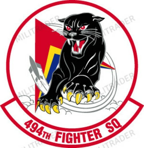 USAF 494th Fighter Squadron Self-adhesive Vinyl Decal