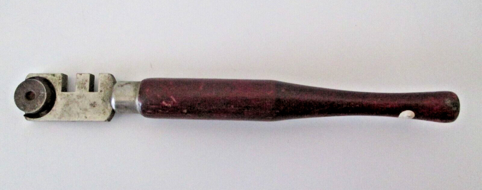 GOODELL PRATT GLASS CUTTER NO. 1 TURRET HEAD TOOL WOODEN HANDLE 6" VTG AZ50