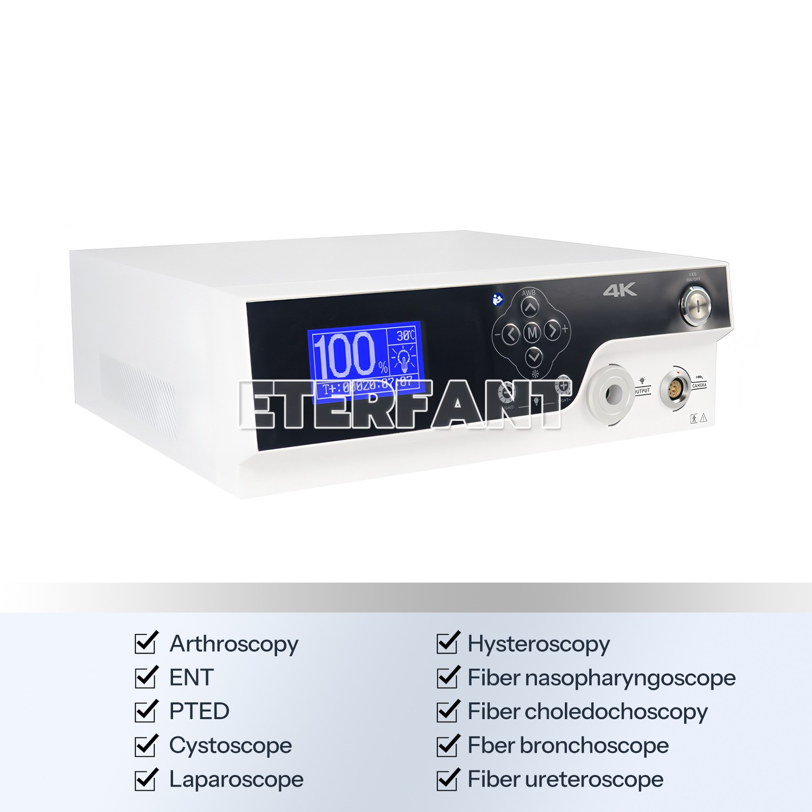 4K UHD ENT Integrated Endoscope Camera with LED light Laparoscopic Camera