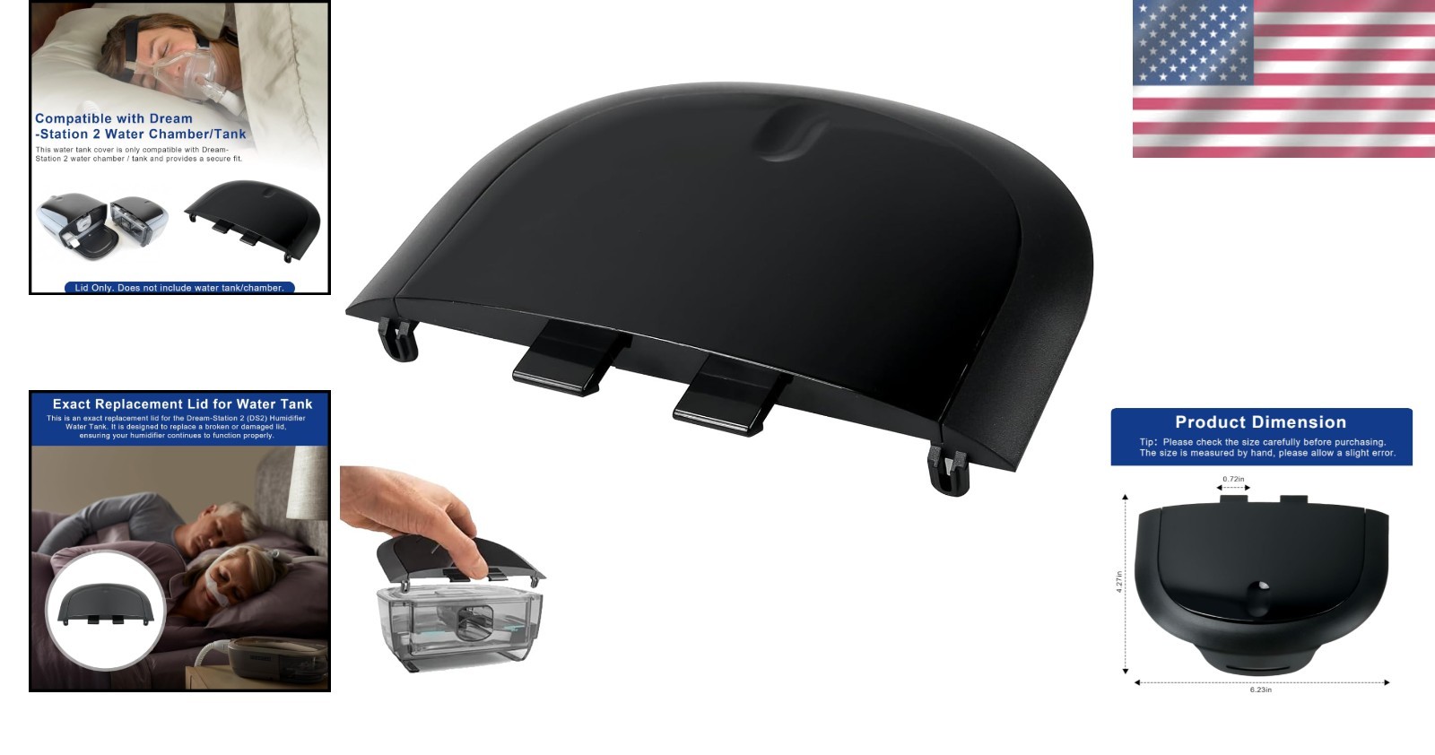 Durable Replacement Lid for Dream-Station 2 Humidifier - Easy Clean & Secure Fit