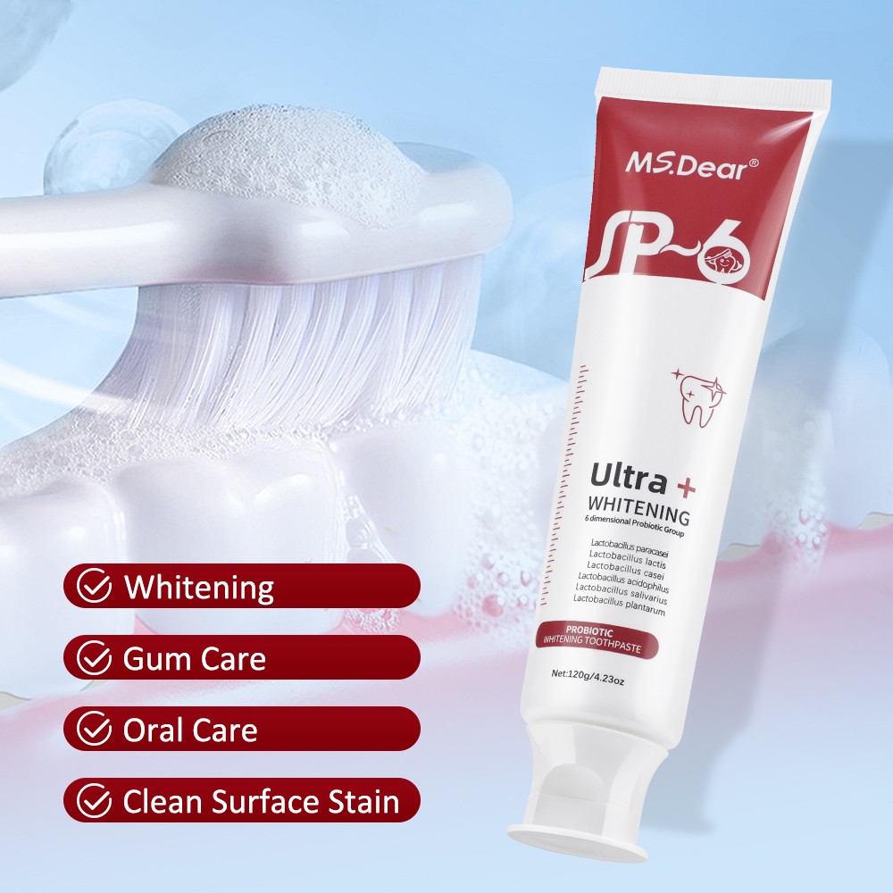 3Pcs Probiotic SP-6 Toothpaste, Super Bright White Toothpaste, Oral Clean Hot