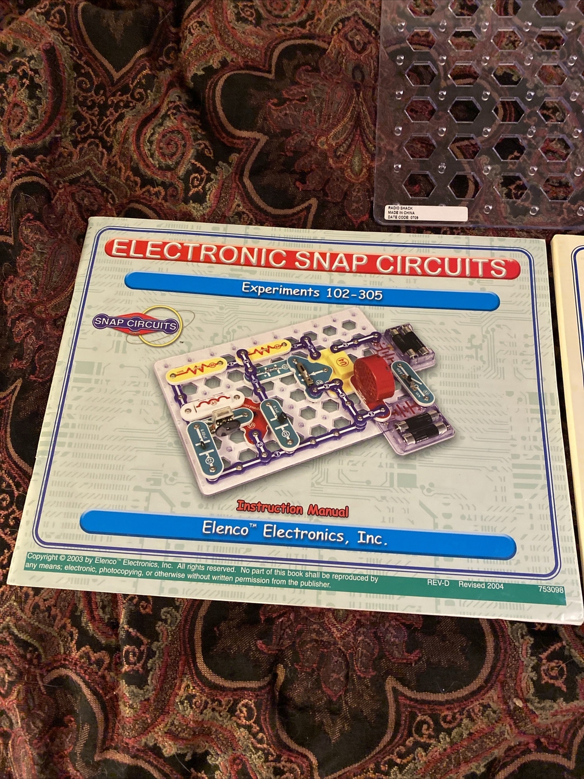 ELECTRONIC SNAP CIRCUITS by ELENCO Model SC-300 USED KIT DR TOY UNTESTED