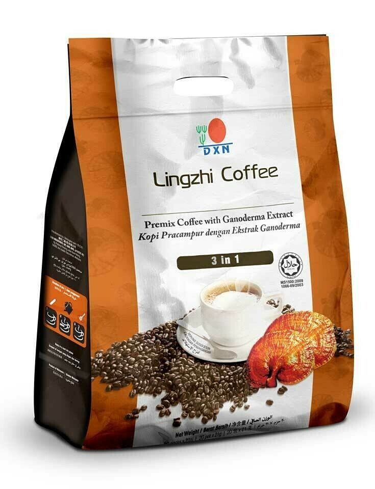 15 Packs DXN Lingzhi 3 in 1 Coffee Ganoderma Cafe Reishi Classic Express Ship