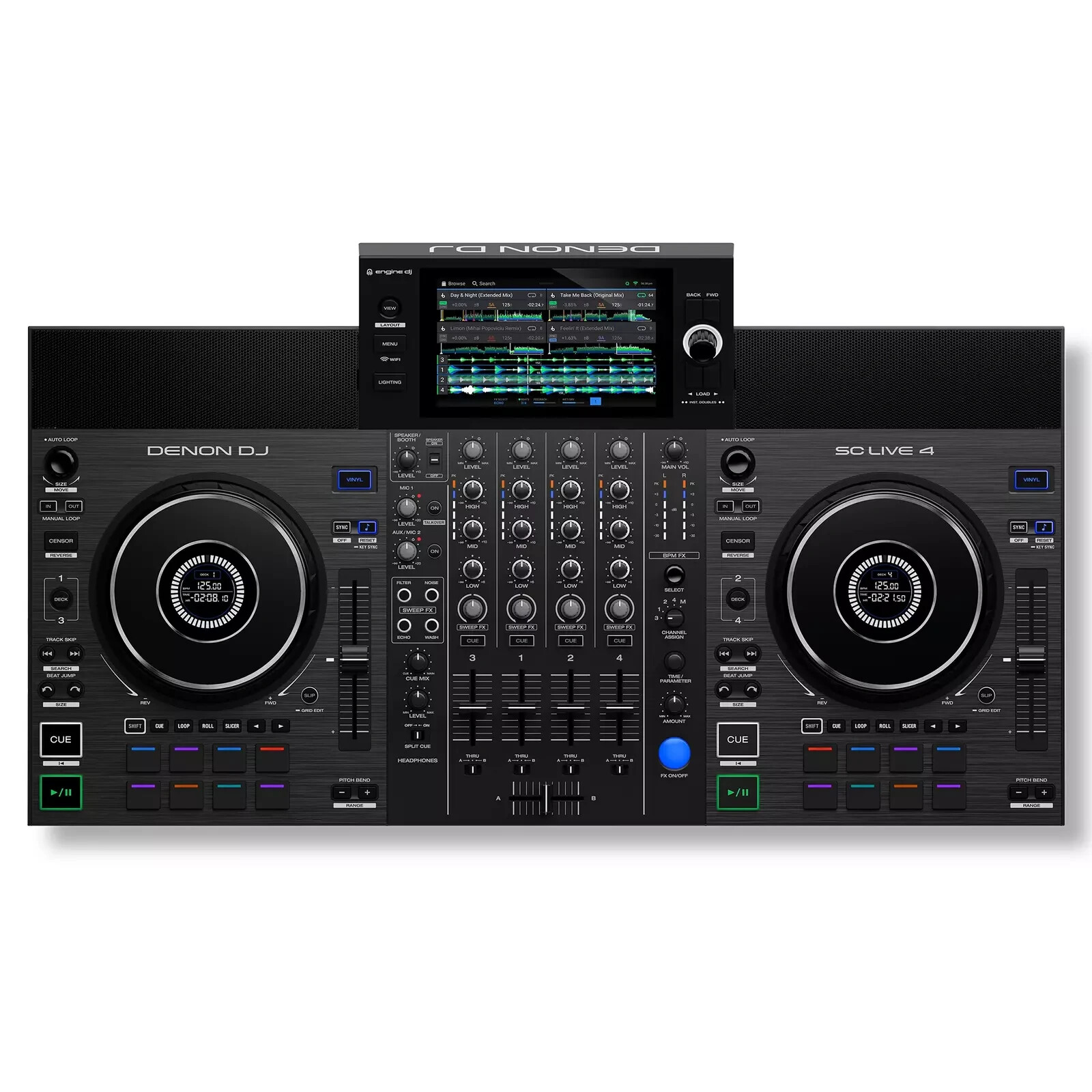 Denon SC LIVE 4-Deck Standalone DJ Controller with Wi-Fi