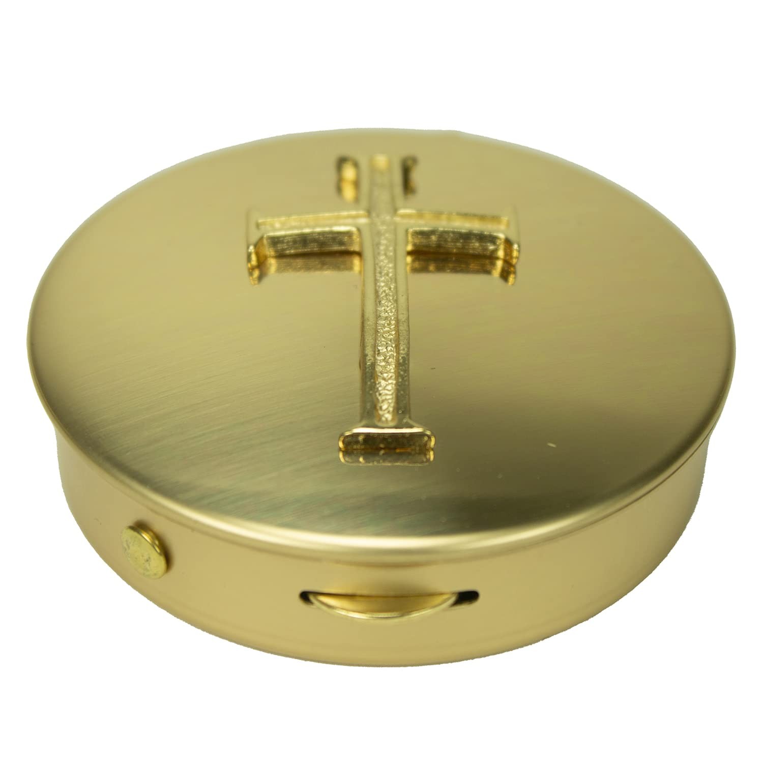 Abbey & CA Gift Gold Latin Cross Pyx Container