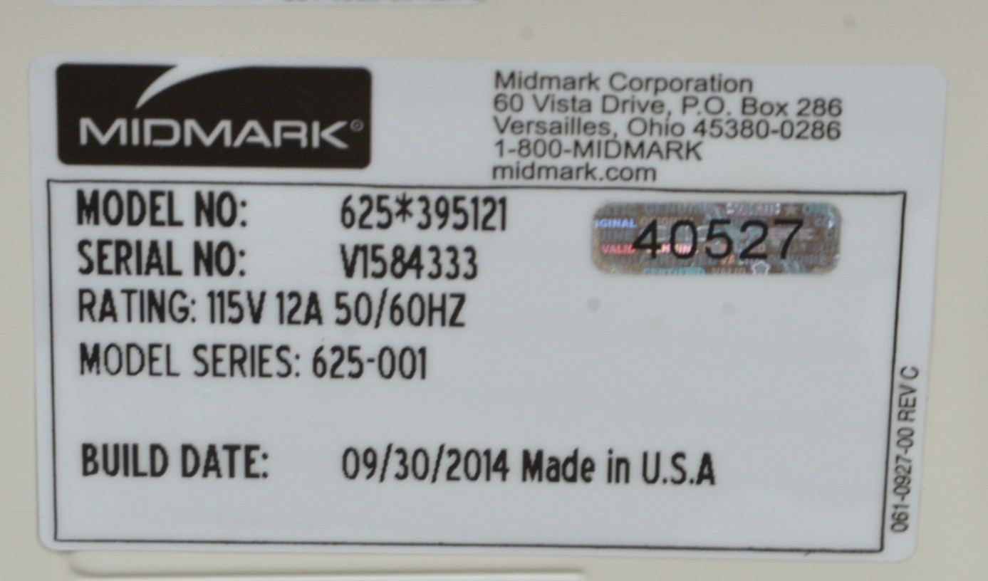 Midmark Ritter 625 Barrier Free Power Exam Table