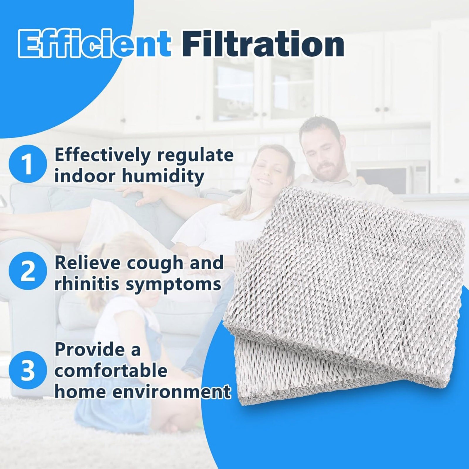 For Honeywell 10 Humidifier Filter Replacement Water Panel 2 Pack for Bryant