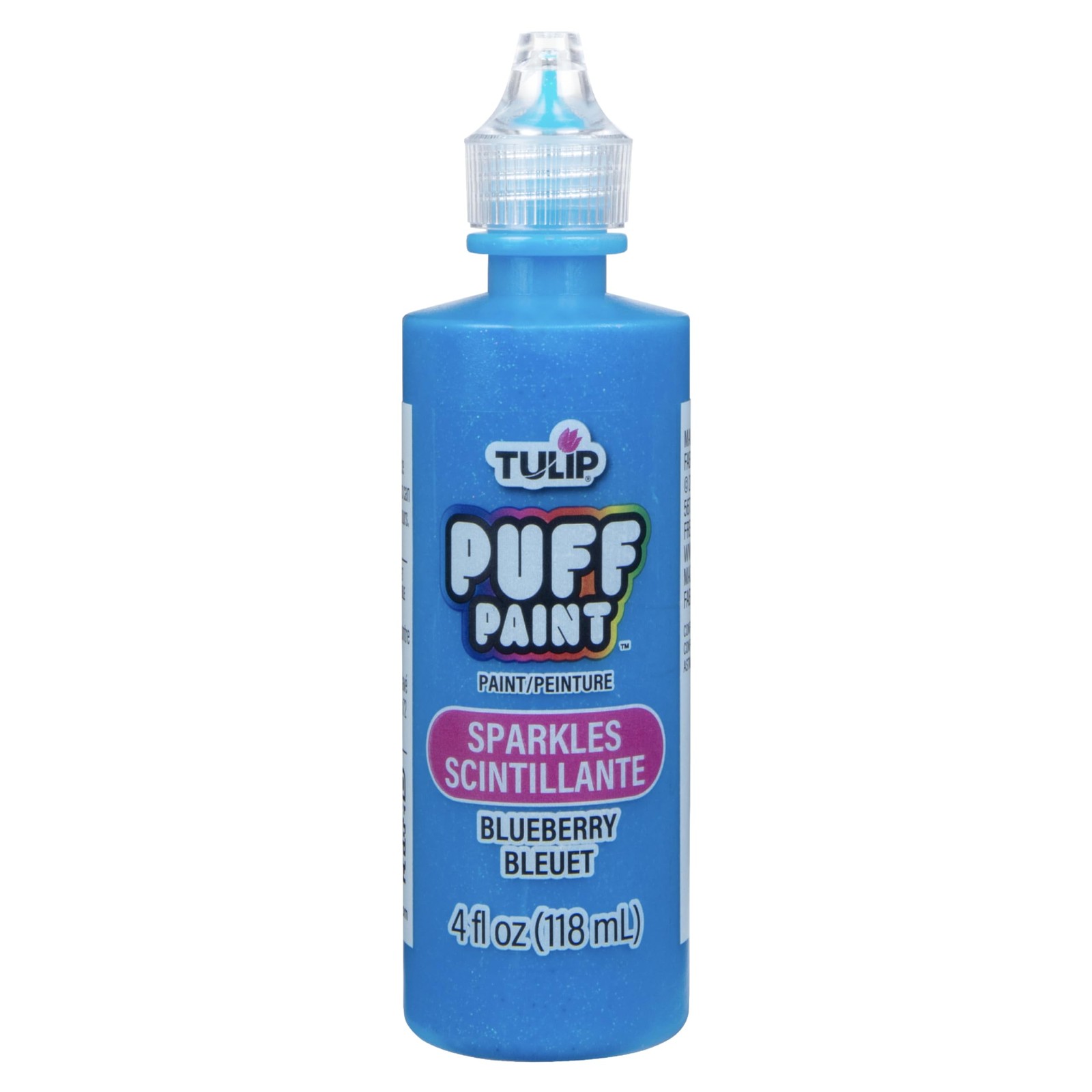 Tulip Sparkles Blueberry 3D Fashion Paint 4Oz For Crafts And Fabrics