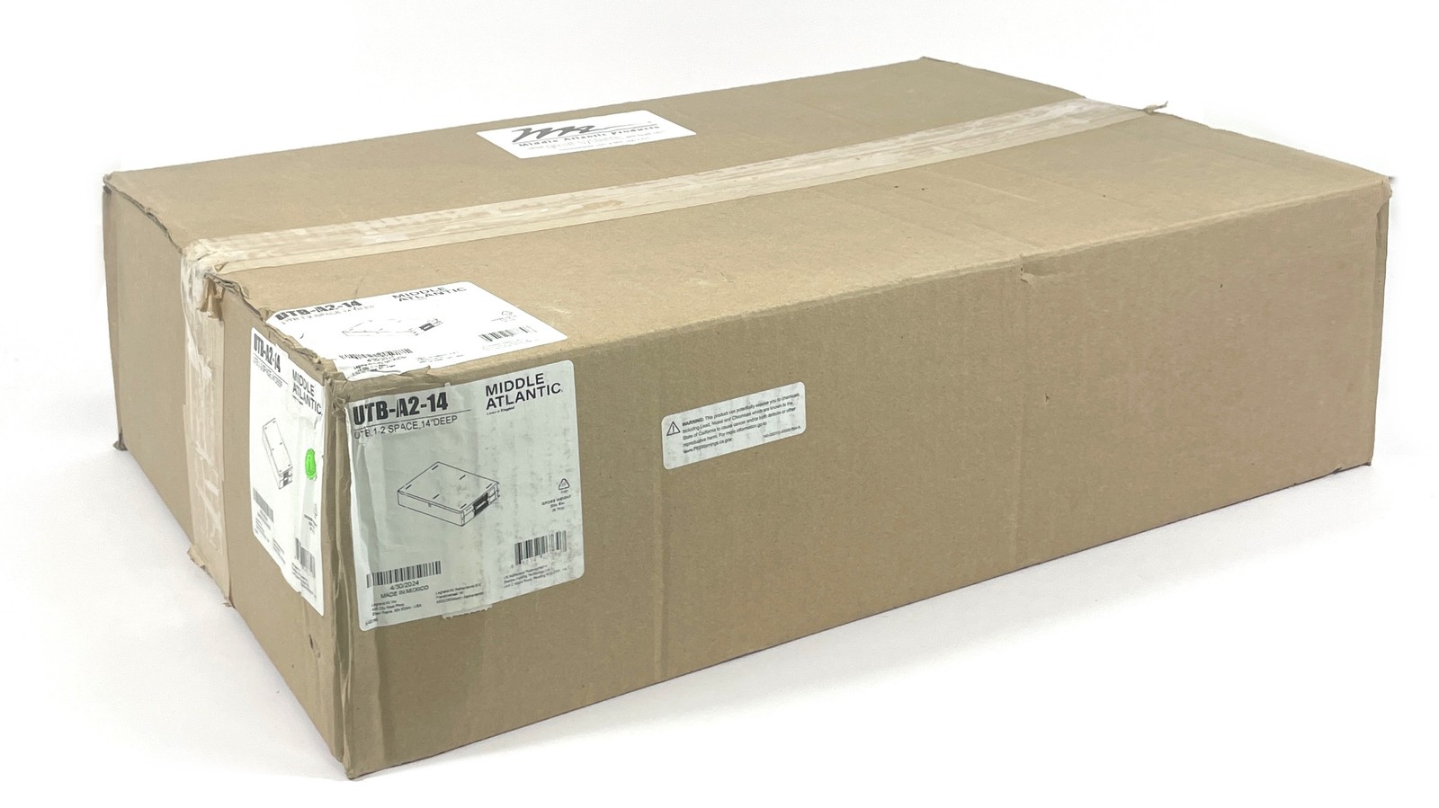 Open Box Middle Atlantic UTB-A2-14 UTB 1-2 Space 14" Deep Universal TechBox