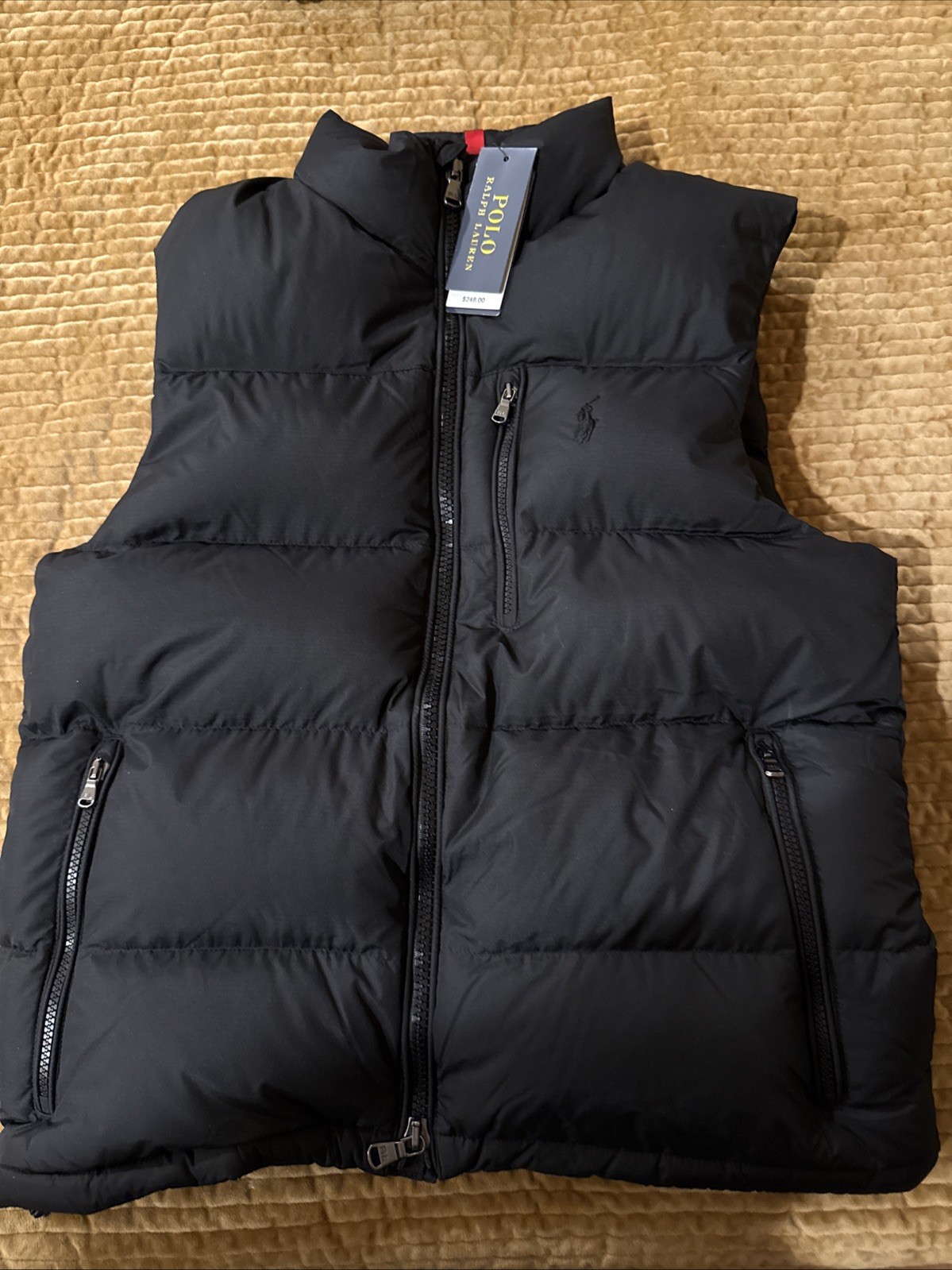Polo Ralph Lauren Puffer Down Vest Jacket Coat - Black (Black Pony) -S NWT