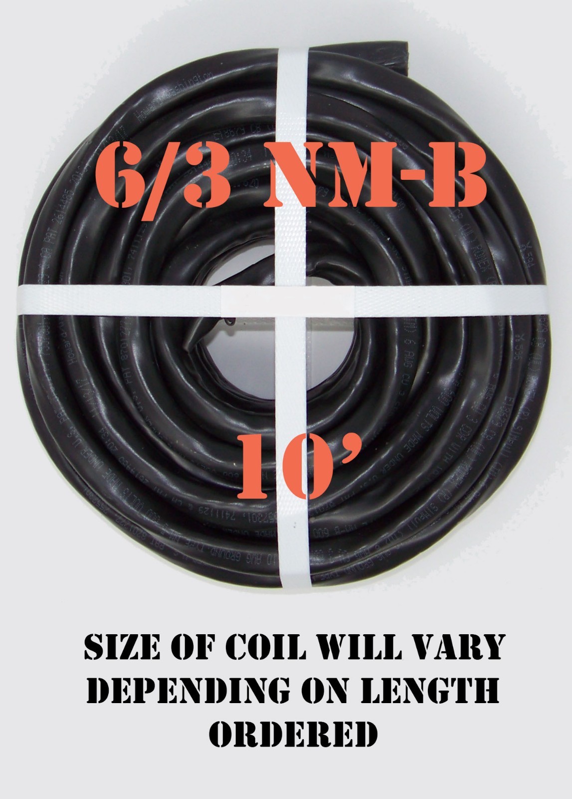 Cable Cabana 6/3 NM-B x 10' Electrical Cable