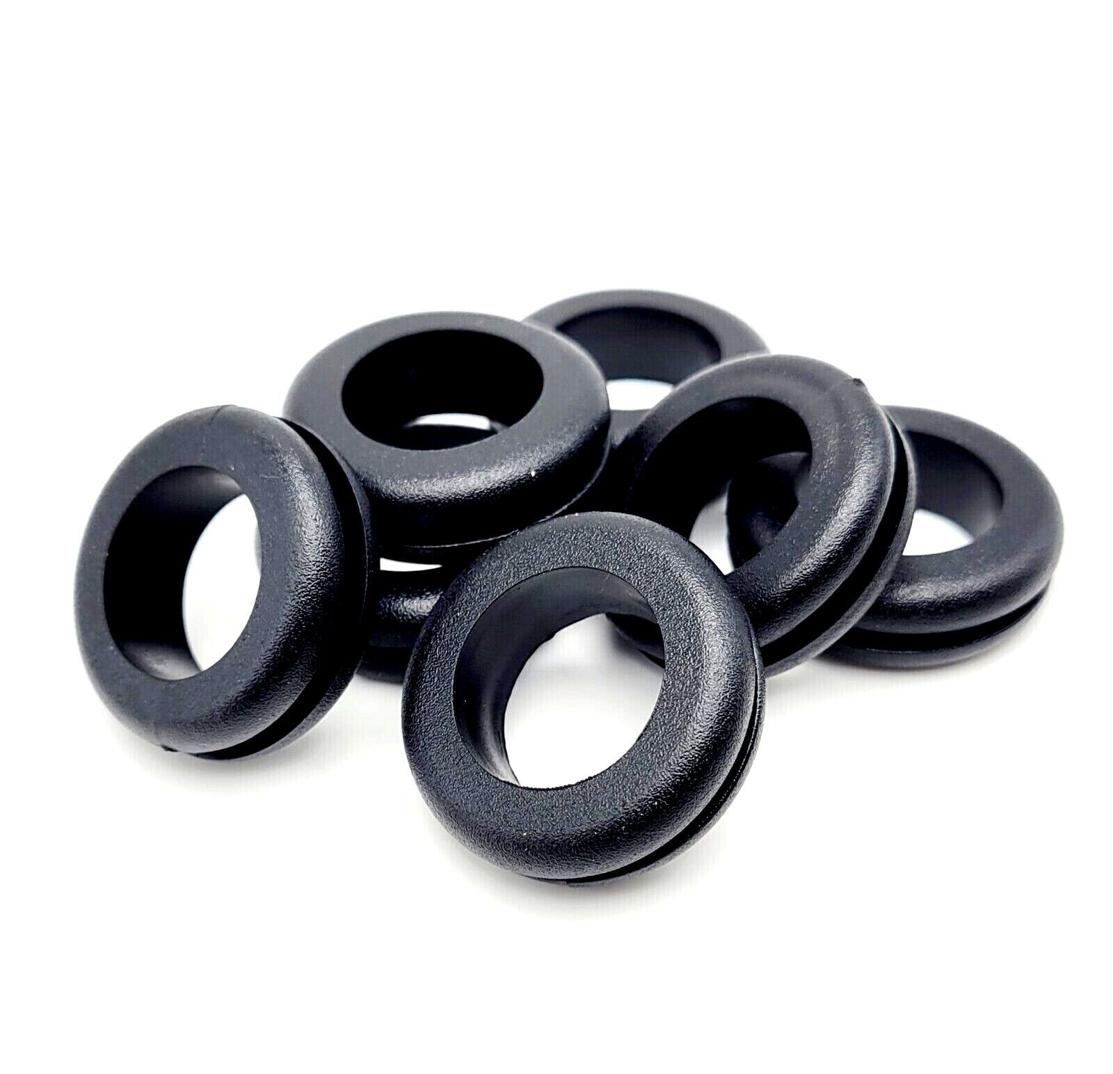 Rubber Cable Grommets for 1 1/8" Panel Hole with 7/8" ID with 1/8" Outer Groove