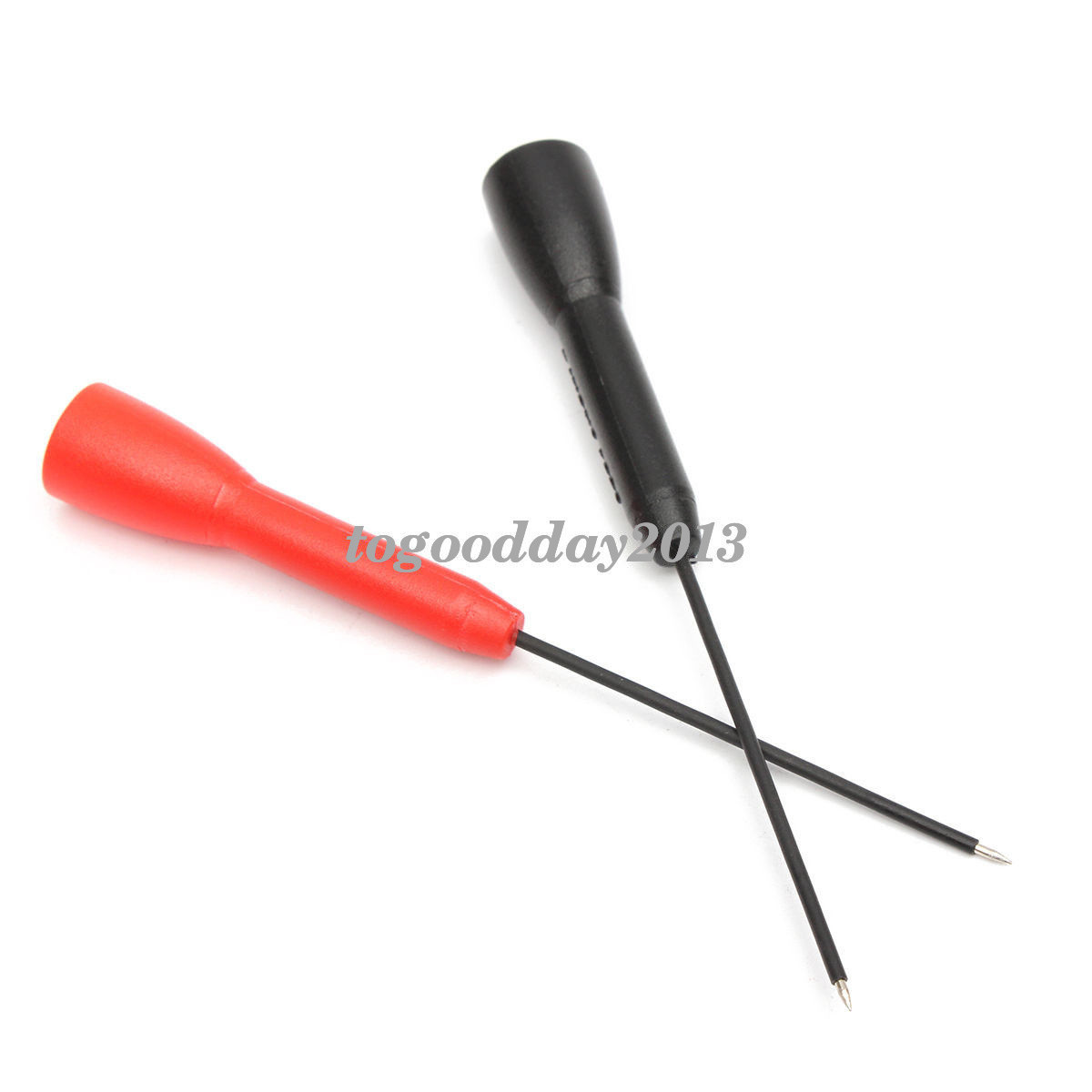 New 2PCS/Set TP88 Rigid Back Probe Pin,2'' Length Black Red
