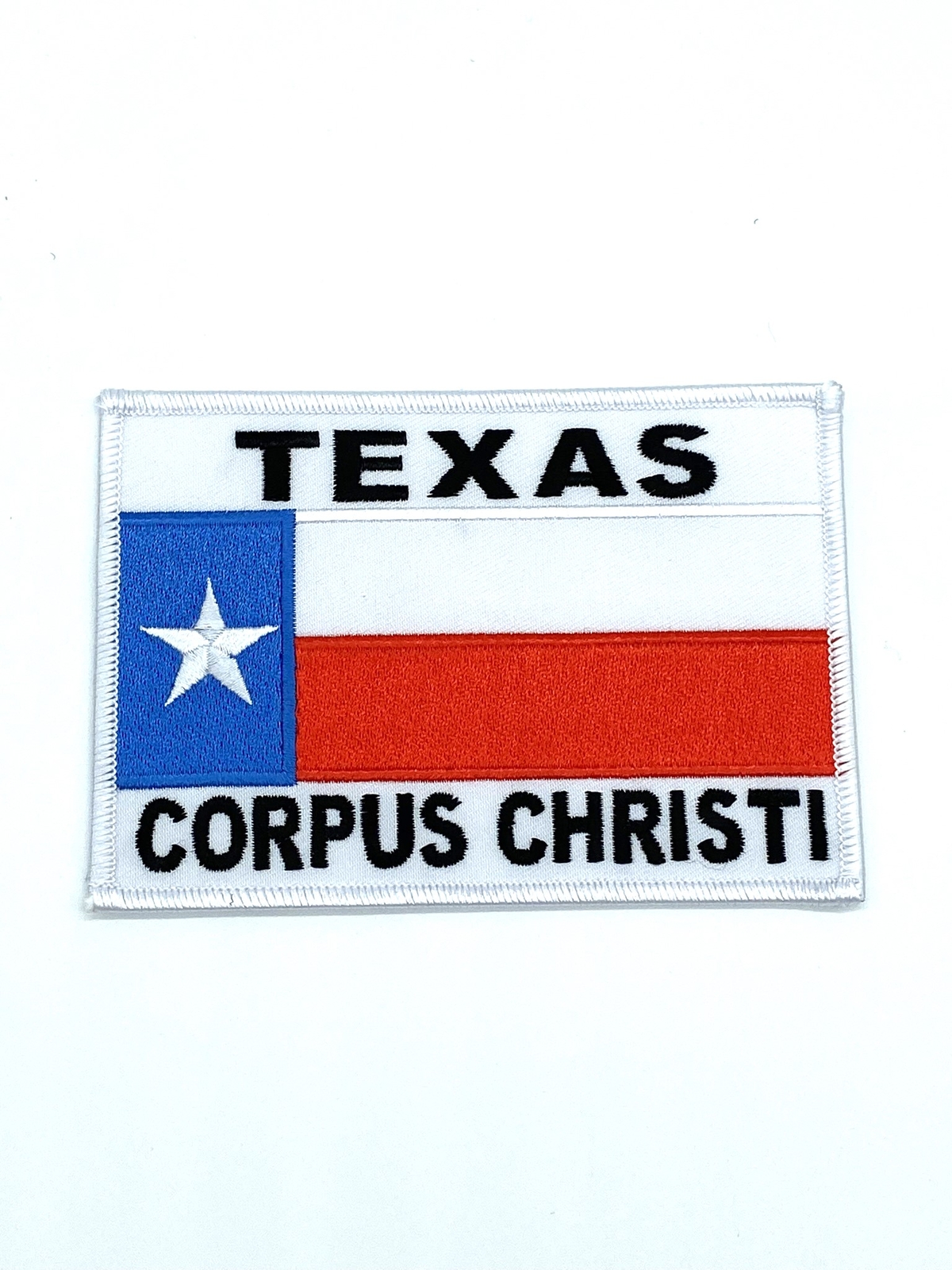 Corpus Christi Texas Patch –Plastic Backing, Sew on, 4.5"x3.5"