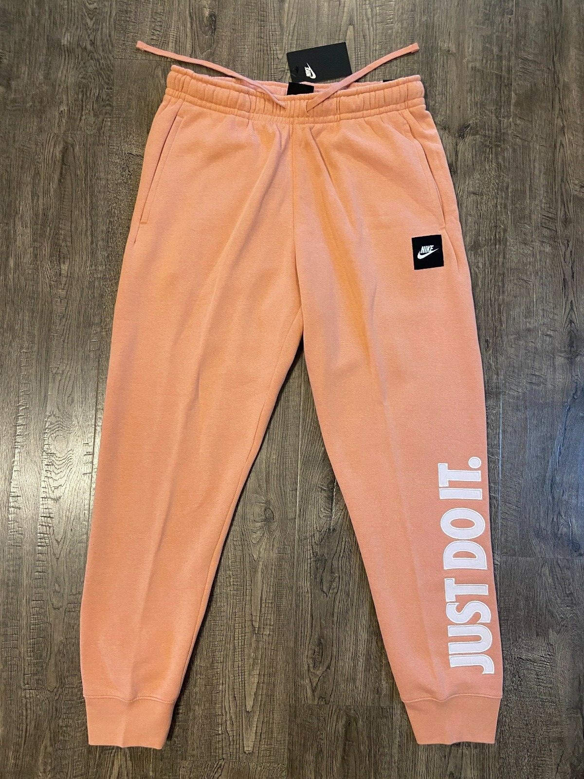 Nike Sportswear JDI Fleece Pants Pink Coral BV5114-606 Men's MEDIUM NWT