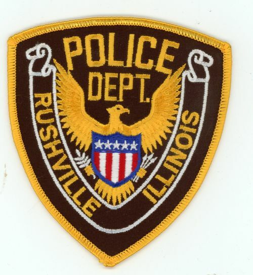ILLINOIS IL RUSHVILLE POLICE NICE SHOULDER PATCH SHERIFF