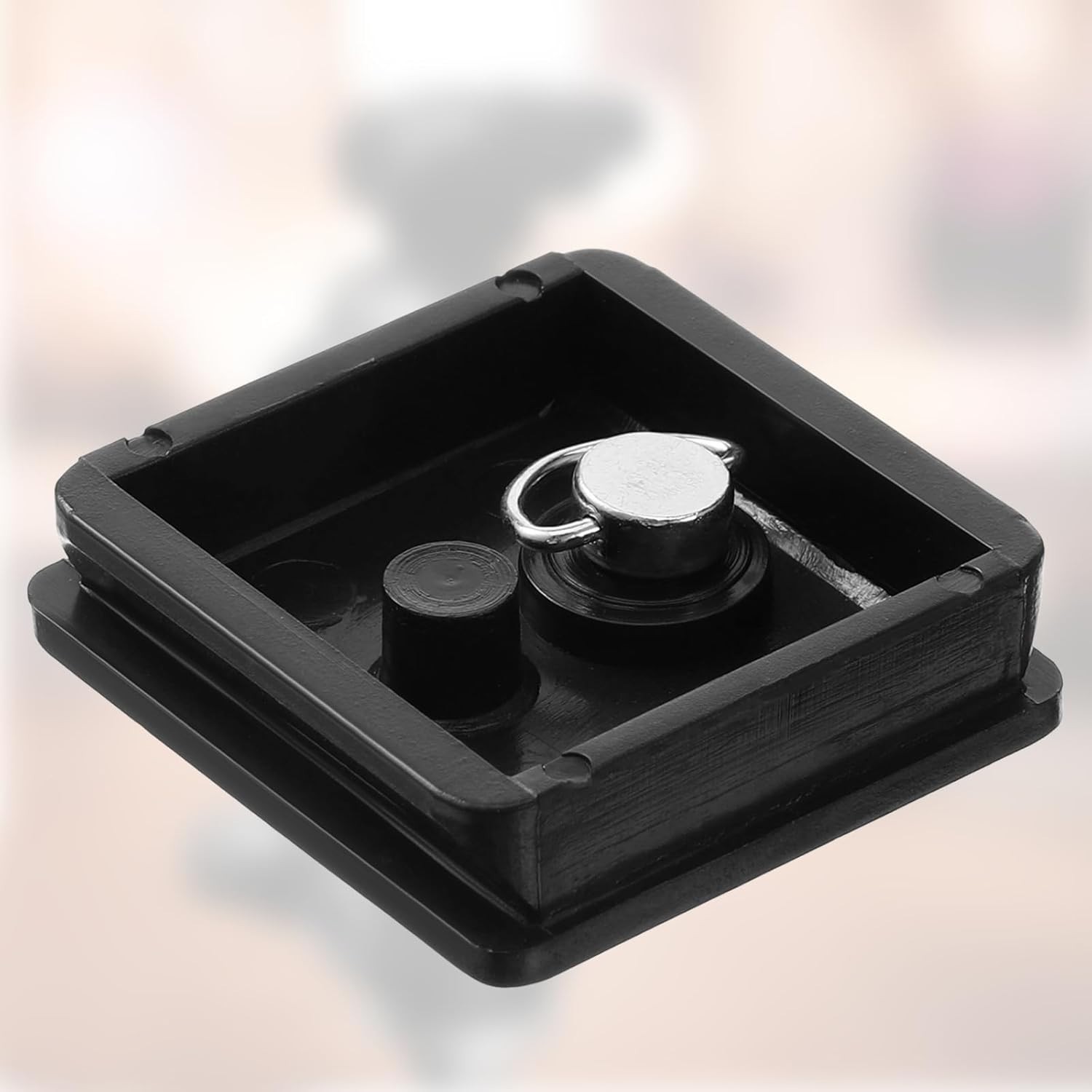 Sturdy Black Tripod Quick Release Mount for Cameras - 41x44.5mm Adaptability