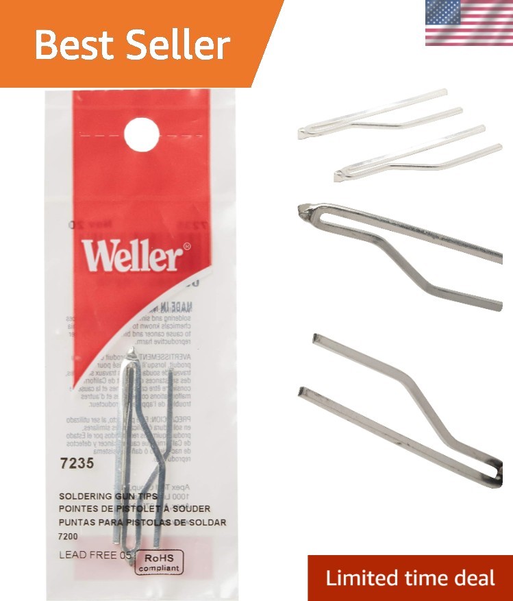 Weller 7235 Replacement Soldering Gun Tip 2-Count Pack for Weller