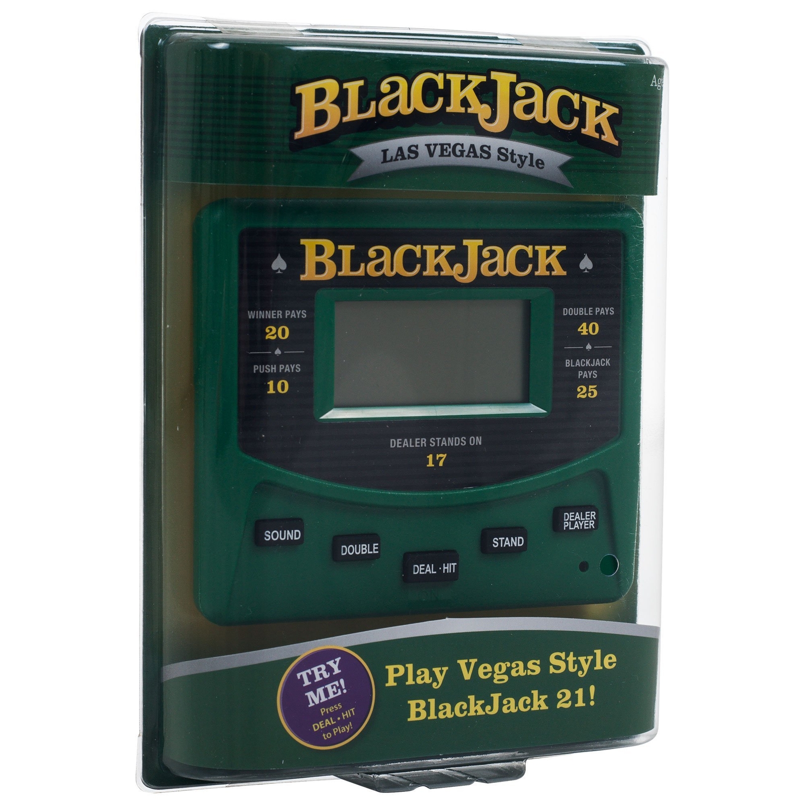 Trademark Global Reczone Electronic Handheld Las Vegas Style Blackjack Game