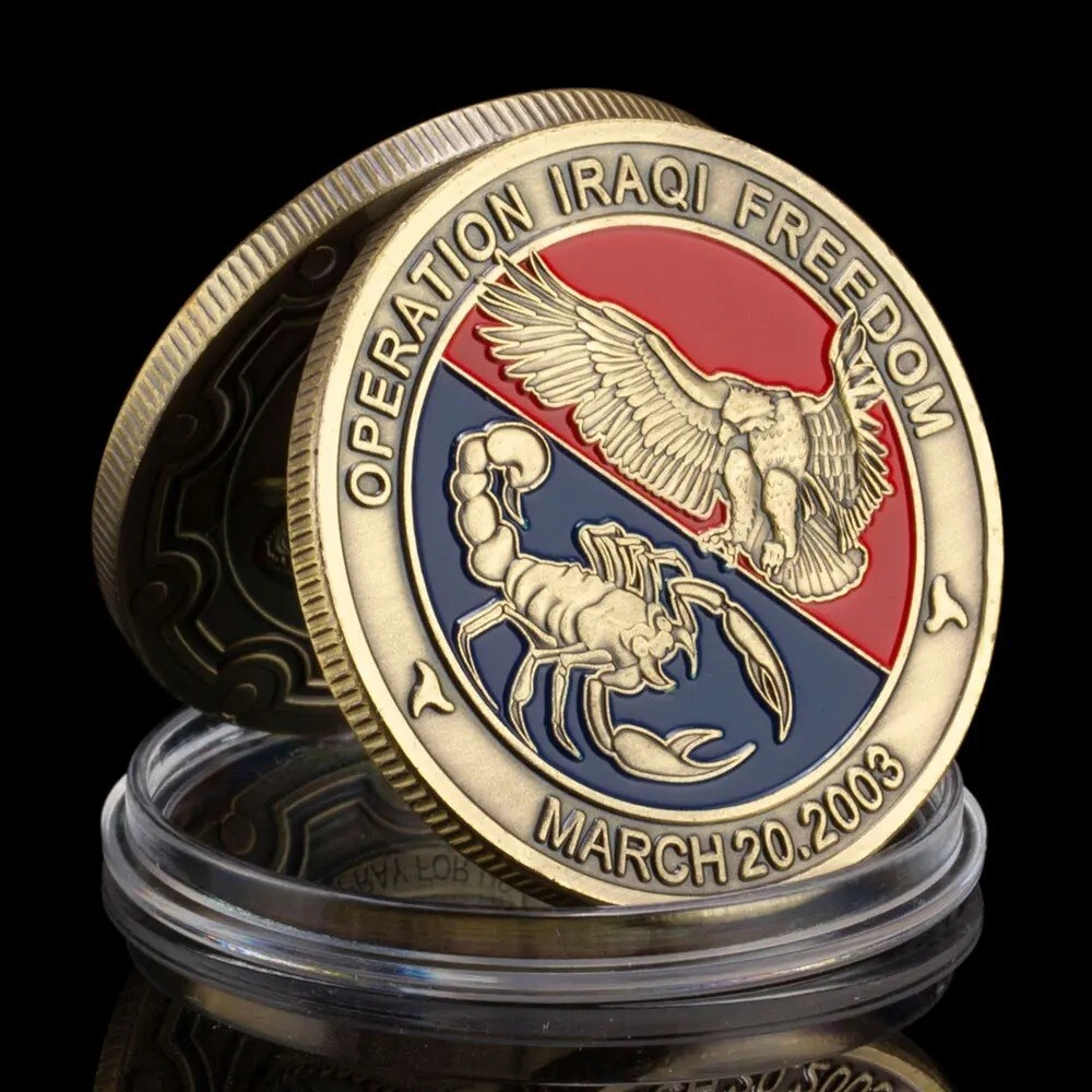 Iraq War Operation Iraqi Freedom Commemorative Challenge Coin Souvenir Gifts