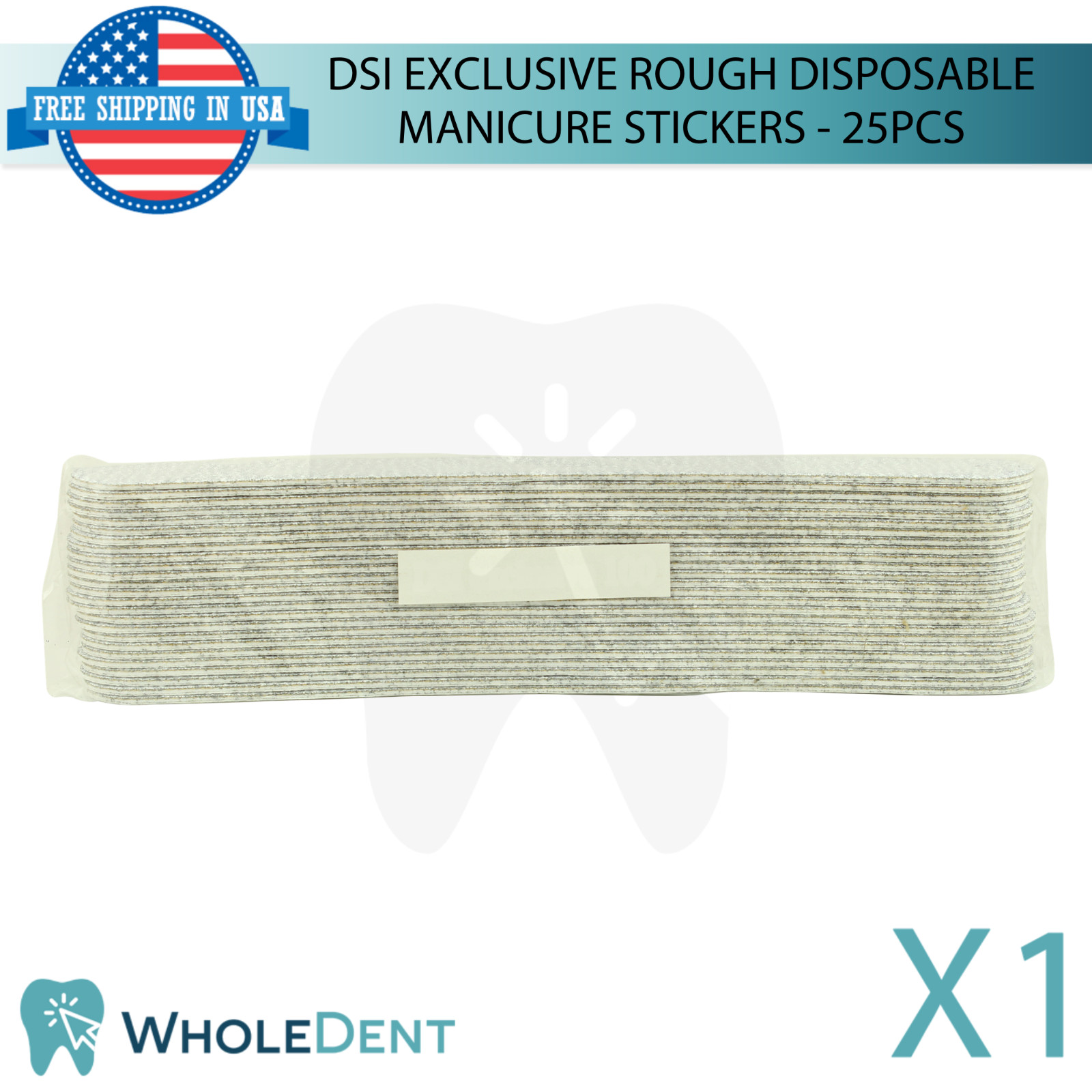 Disposable Rough Manicure Sanding Stickers 25pcs Nail Processing Tool